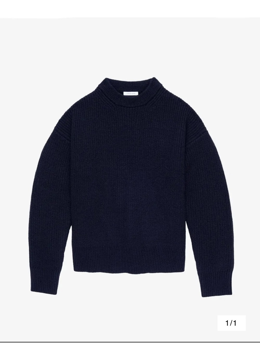 NWT Genevieve Janessa Leone Navy Crewneck Sweater